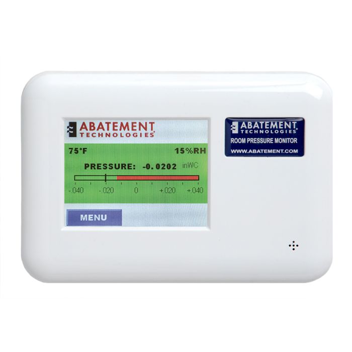 Abatement Technologies Dual Room Pressure Monitor RPM-RT2